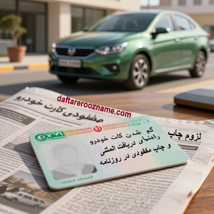گم شدن کارت خودرو