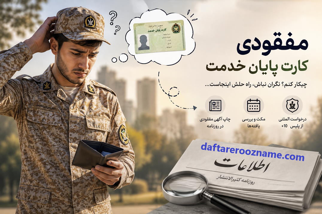 مفقودی کارت پایان خدمت