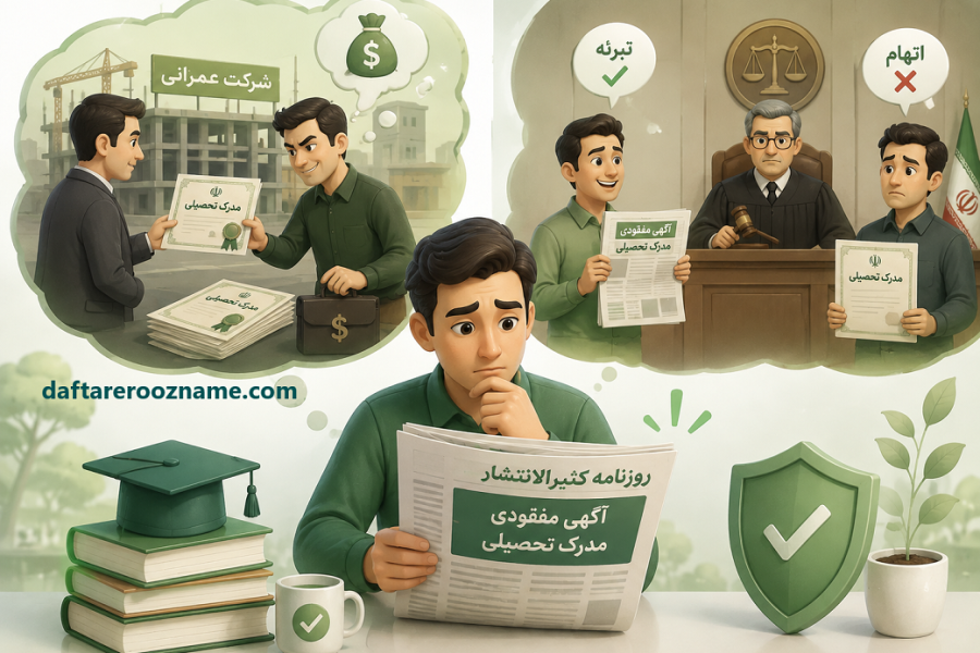 آگهی مدرک تحصیلی